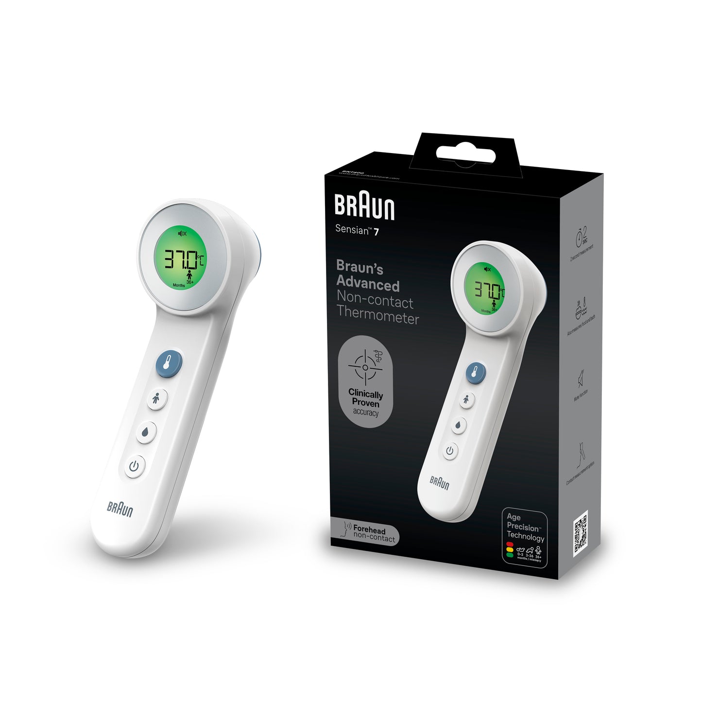 BRAUN BNT400 NO TOUCH + TOUCH FOREHEAD THERMOMETER