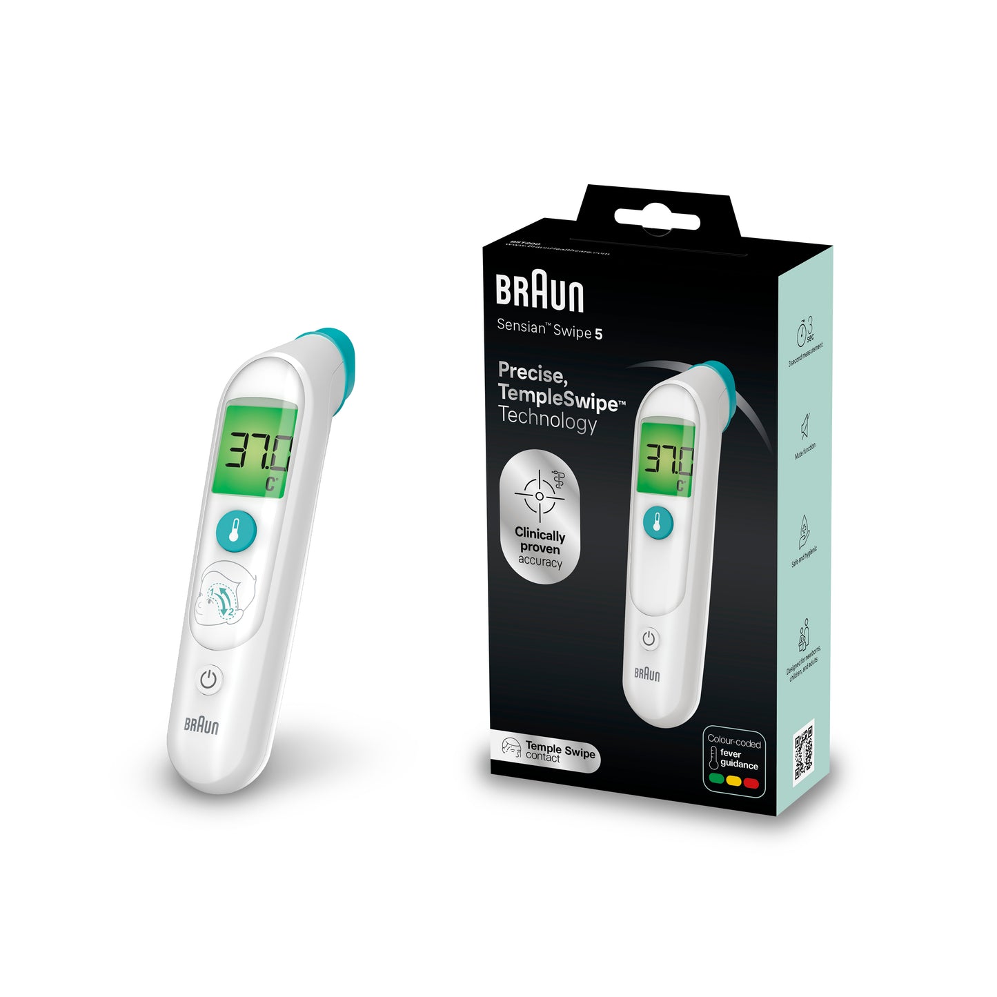 BRAUN TEMPLESWIPE BST200 THERMOMETER