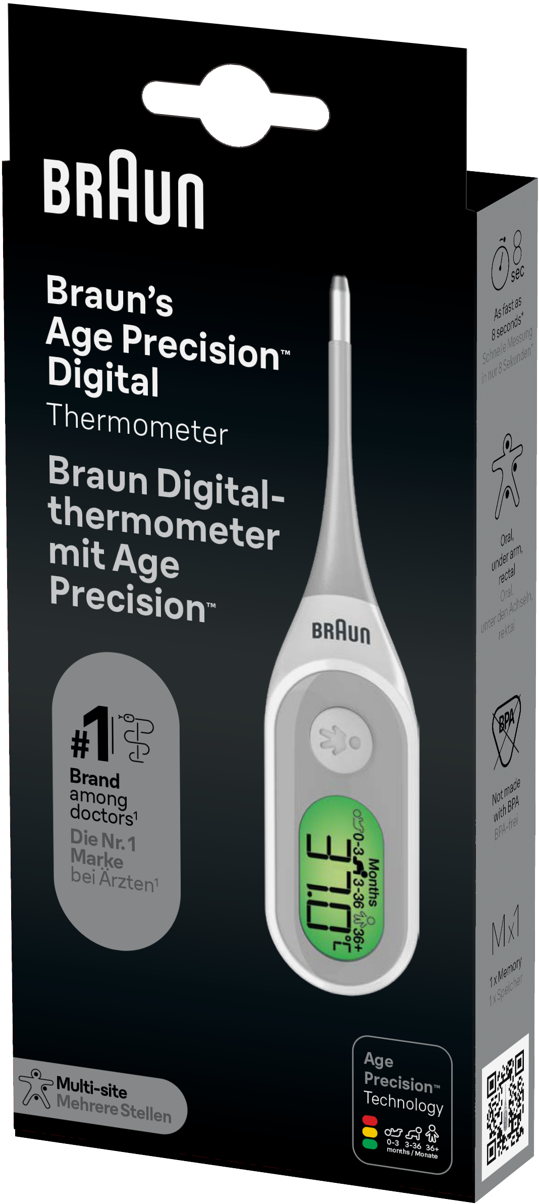 BRAUN PRT2000 DIGITAL STICK THERMOMETER