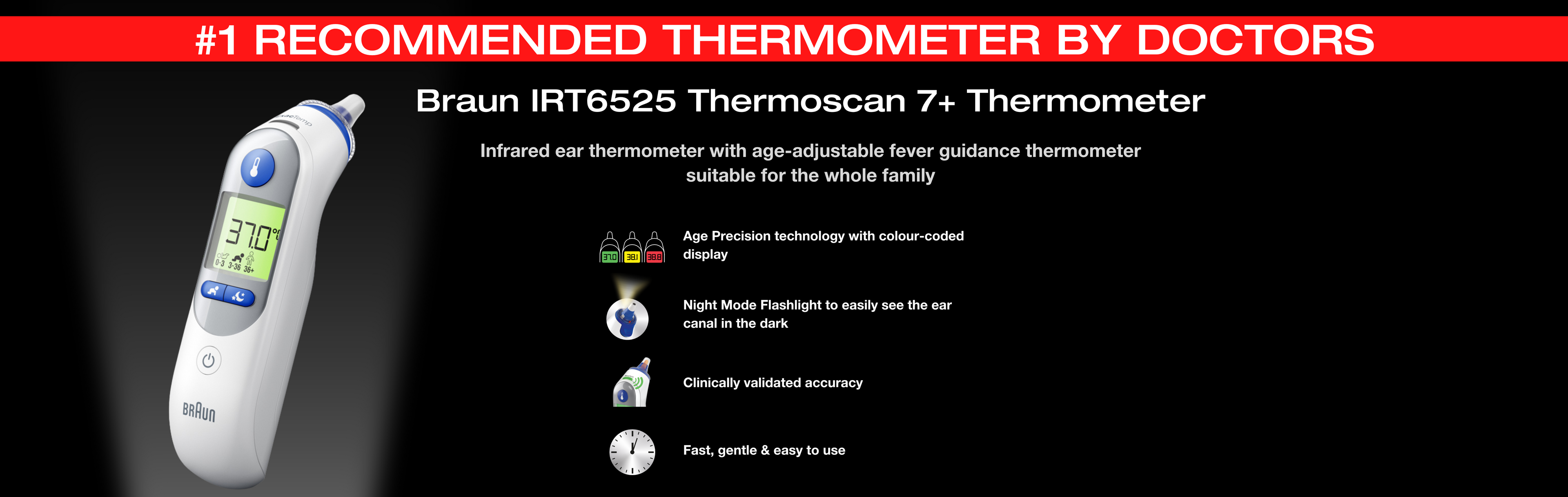 Braun Irt6525 Thermoscan 7+