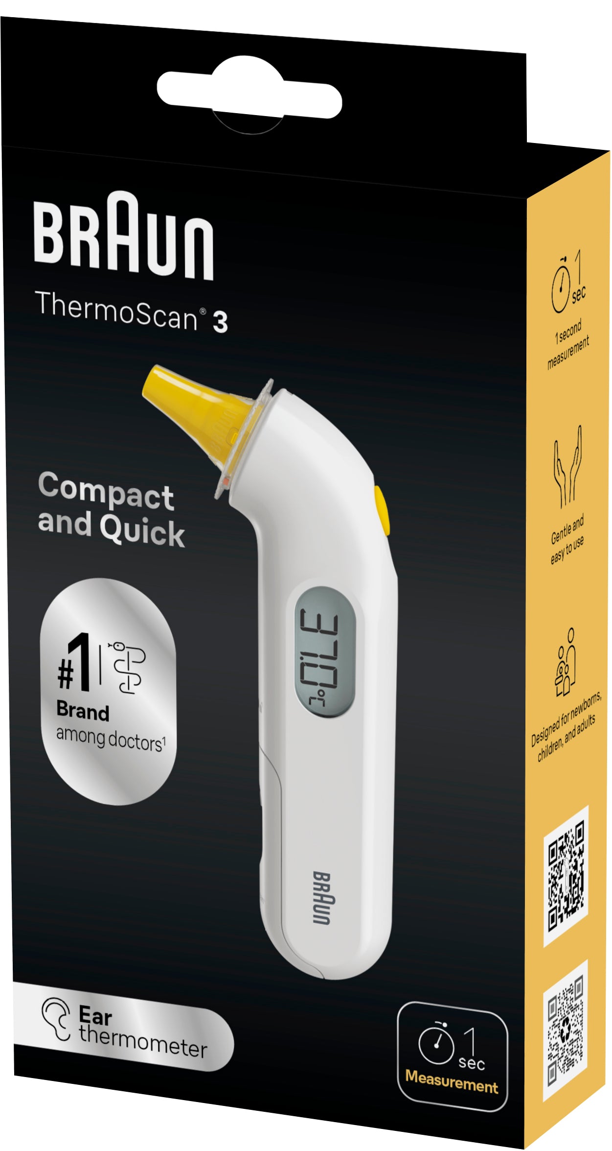 BRAUN IRT3030 THERMOSCAN 3 THERMOMETER