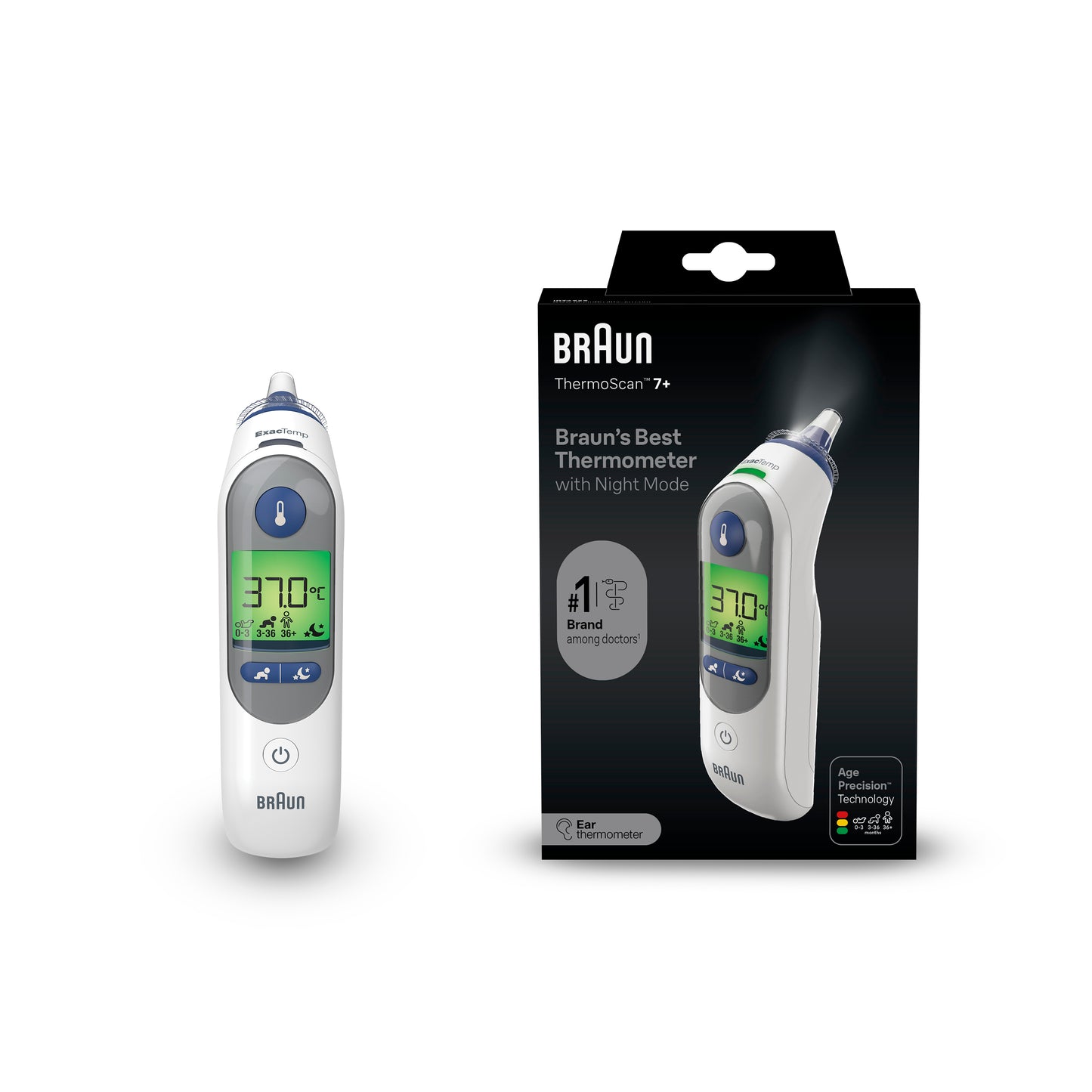 BRAUN IRT6525 THERMOSCAN 7+ WITH AGE PRECISION & NIGHT MODE